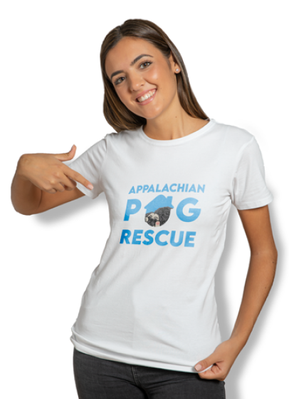 Appalachian pug rescue volunteer