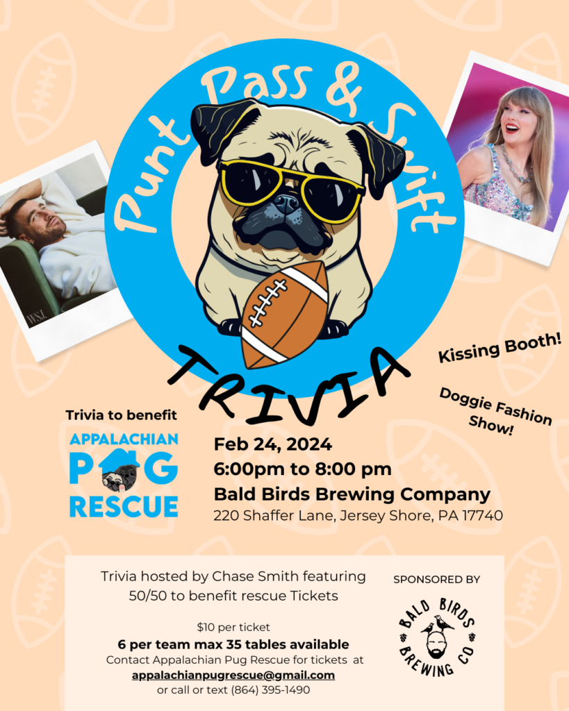 pug rescue bingo