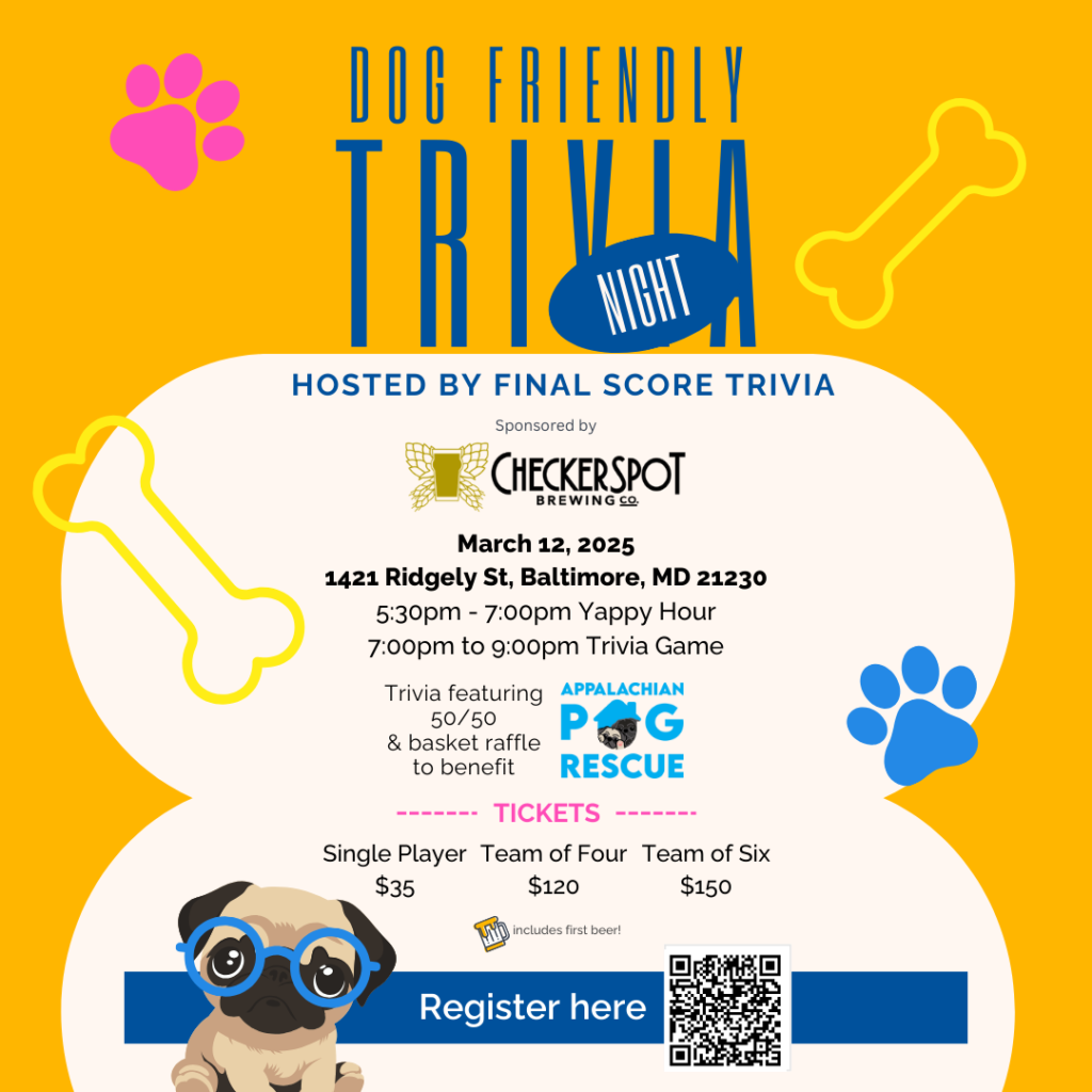 pug rescue trivia